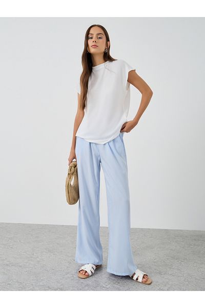 Styli Textured Striped Relaxed Fit Pants with Drawstring