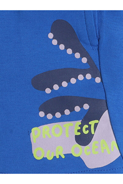 Victor and Jane By Styli Boys Cute Sea Graphic Print T-Shirt and Shorts Set