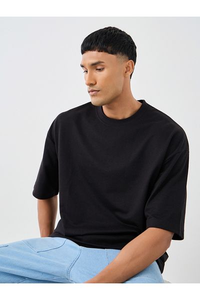 Styli Pack of 2 - Cotton Terry Boxy Crew Neck T-Shirt