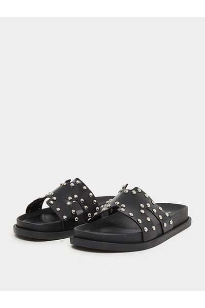 Styli Studded Vamp Open Toe Sandals