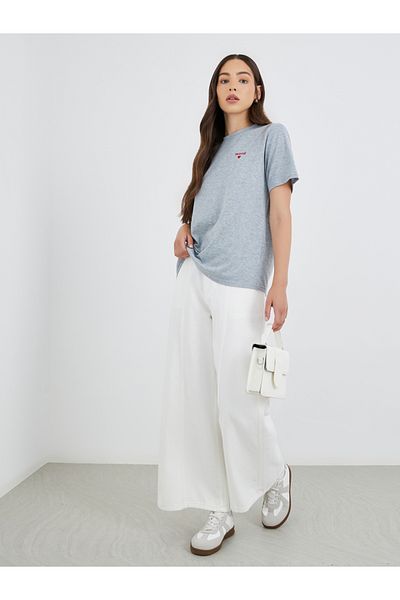 Styli Embroidered Round Neck T-Shirt