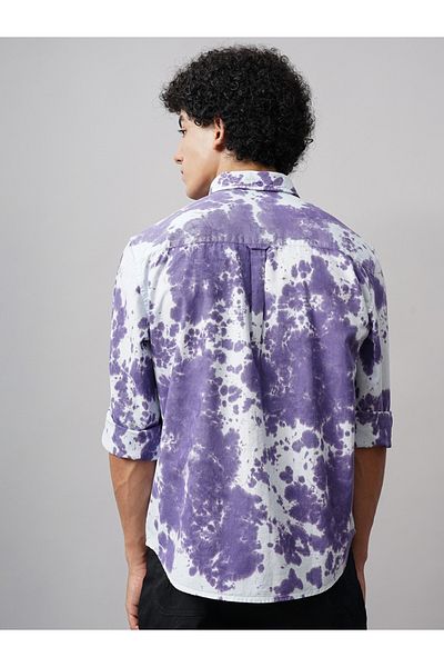British Club By Styli Printed Regular Fit Cotton Shirt