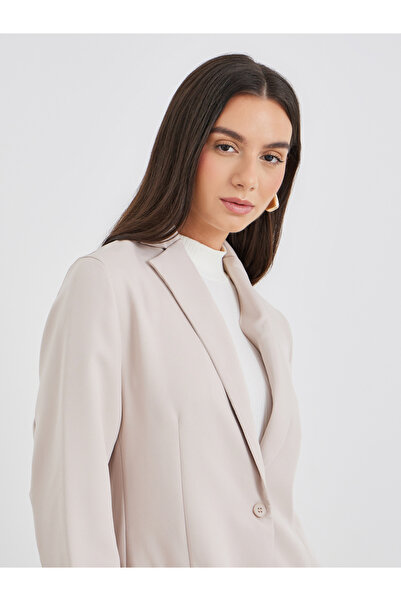 Styli Solid Longline Blazer and Wide Leg Pants Co-Ods