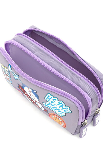 U.S. Polo Assn. Kız Çocuk Lila Grafik Baskılı Kalemlik 50315153-VR034