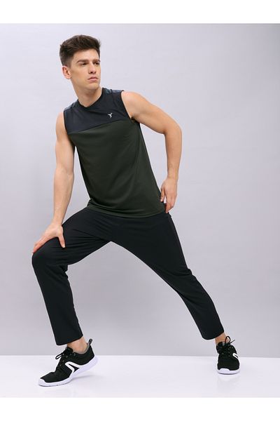 Technosport By Styli Solid 4-Way Stretch Trackpants