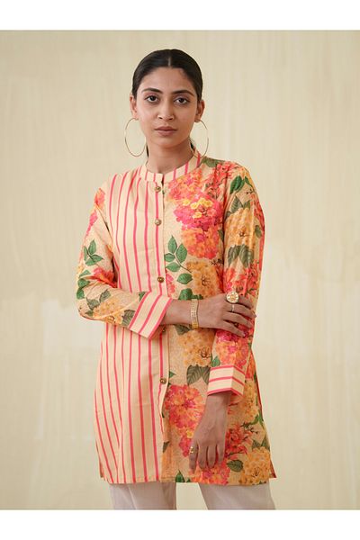 DW By Styli Floral Printed Longline Top and Trousers Co-Ords