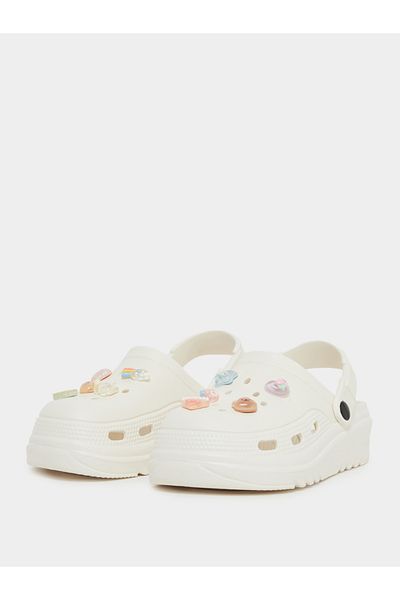Styli Jibbitz Charms Round Toe Clogs