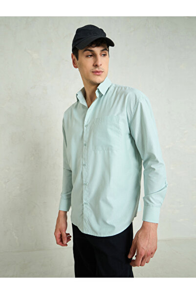 Mascln Sassafras By Styli Men Striped Long Sleeve Relaxed Fit Shirt