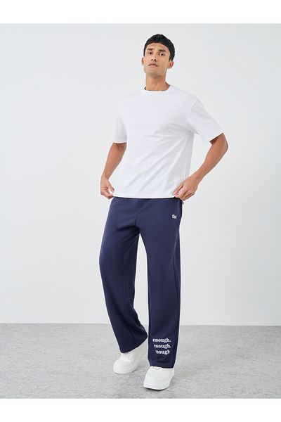 Styli Relaxed Fit Printed Joggers with Contrast Drawcord