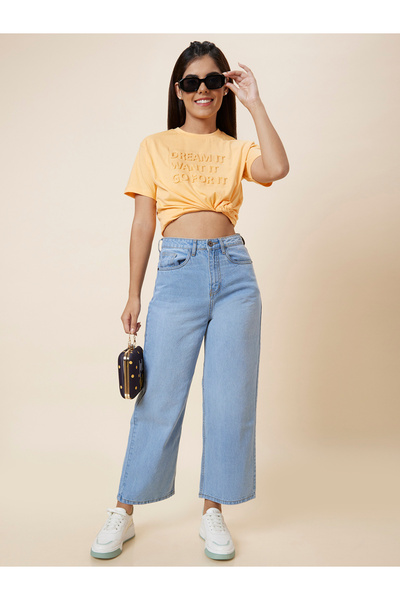 Globus By Styli Mid-Rise Boyfriend Fit Faded Jeans