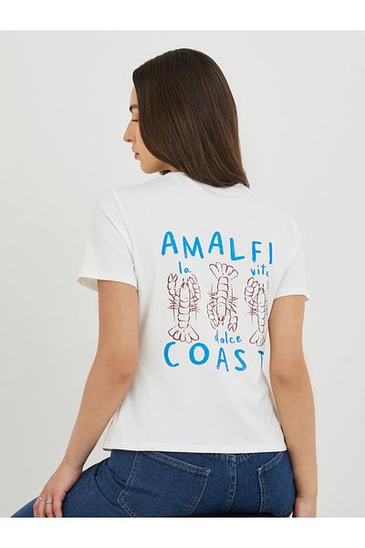 Styli Graphic Print Short Sleeve T-Shirt