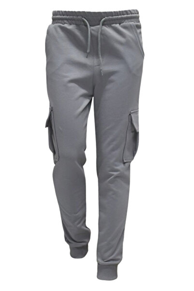 AHENGİM Boys Basic Cargo Pocket Jogger Leg School Sweatpants Ak2322-1