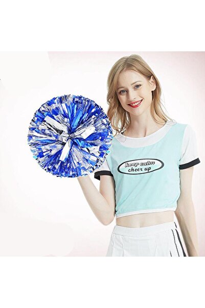 mutlu adım 2 Adet 30cm Ponpon Gösteri Ponponu Lacivert