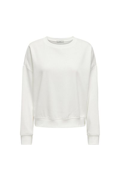 ONLY Damen Sweatshirt - ONLSWEAT LIFE CREW OVERSIZE SWT, Rundhals, Baumwoll-Mix