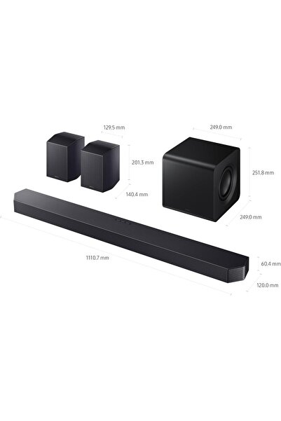 Samsung شريط الصوت من سلسلة Q، Q930F، 9.1.4 قناة، مضخم صوت ومكبر صوت خلفي