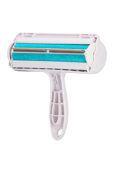 SERSIMO Brush roll, for removing animal hair, reusable, 6x20cm, blue