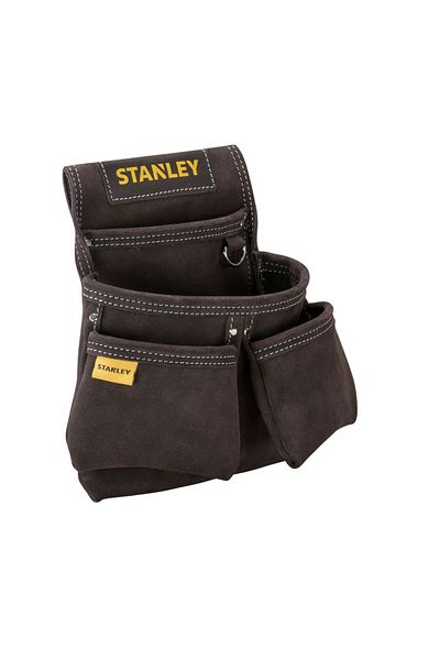 Stanley - Leather tool holder for belt with 3 pockets [STST1-80116]
