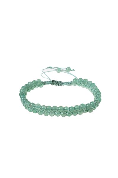 DENİZ Certified Macrame Aventurine Natural Stone Bracelet