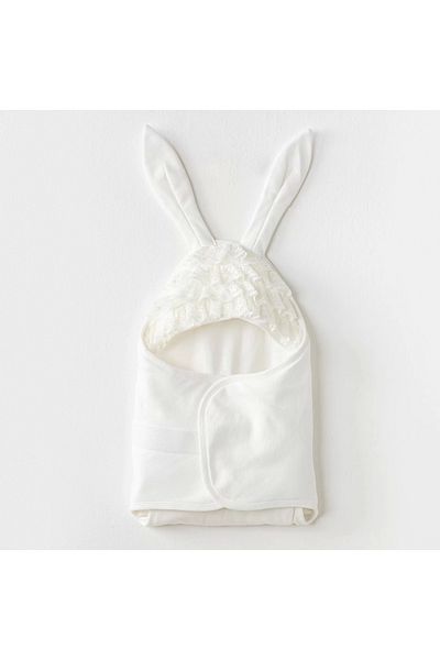 ALFA AKSESUAR 03 Swaddle Chic Girl Baby Swaddle Ecru