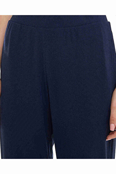 R&B Ribbed Lounge Pants with Elastic Waist