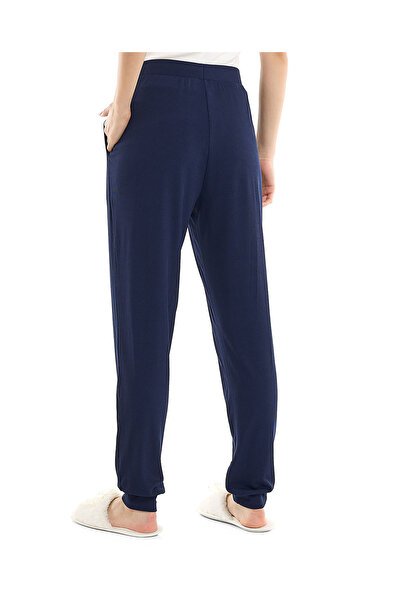 R&B Ribbed Lounge Pants with Elastic Waist