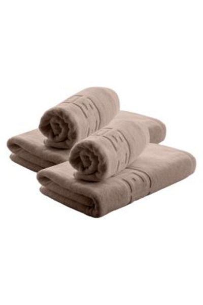 Ralex Set 4 Bath Towels - 2 Body Towels 70 x 140 cm and 2 Face Towels 50 x 90 cm, 100% Cotton, Greek Borde