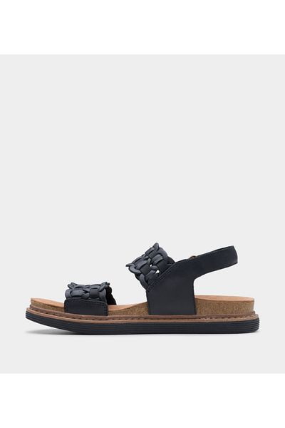 CLARKS Black Women's Arwell Glide Sandals