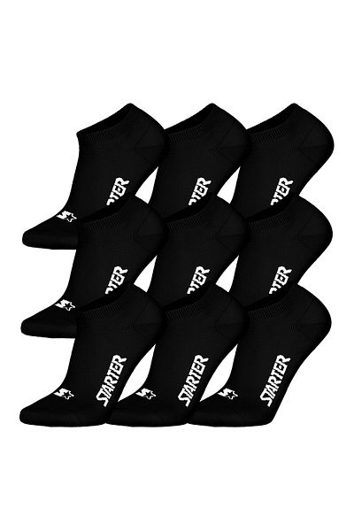 Starter Unisex Sneakersocken, 9er Pack - Sneaker Socks, Logo, Baumwollmischung