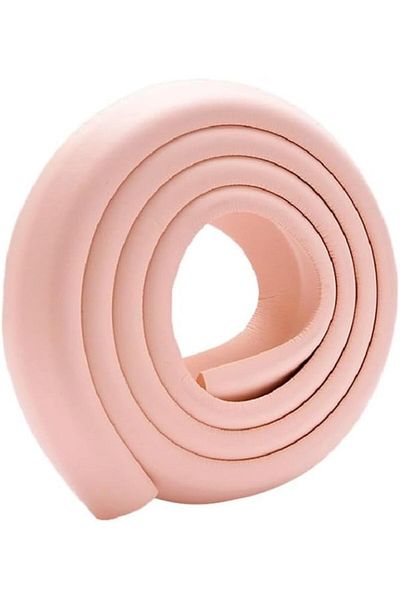 Generic Baby Edge Guard Bumper Strip, 2m Foam Corner Protector, Pink