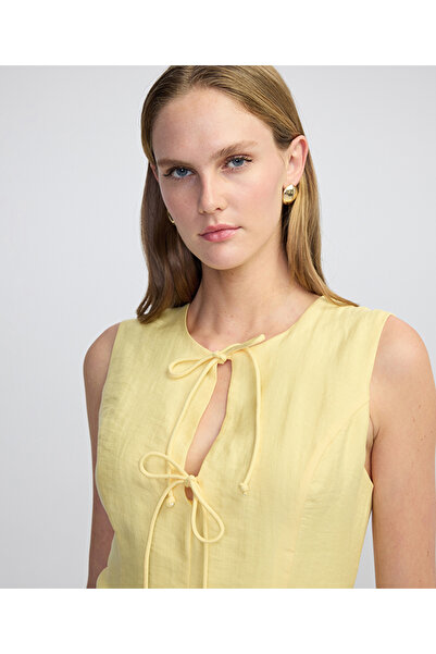 İpekyol Çift fiyonklu mini elbise