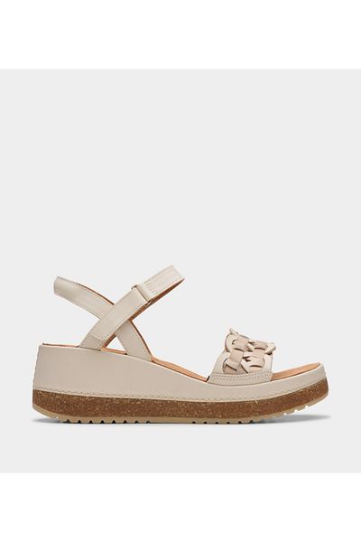 CLARKS Ecru Women's Kassanda Bar Sandals