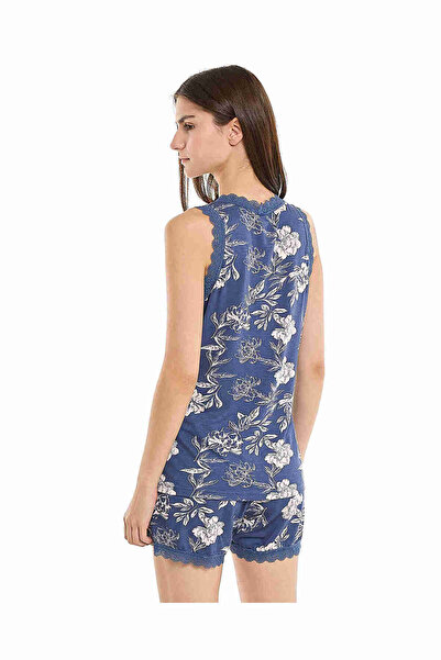 R&B Floral Patterned Shorty Pyjama Set