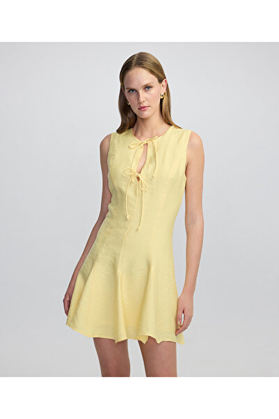 İpekyol Çift fiyonklu mini elbise