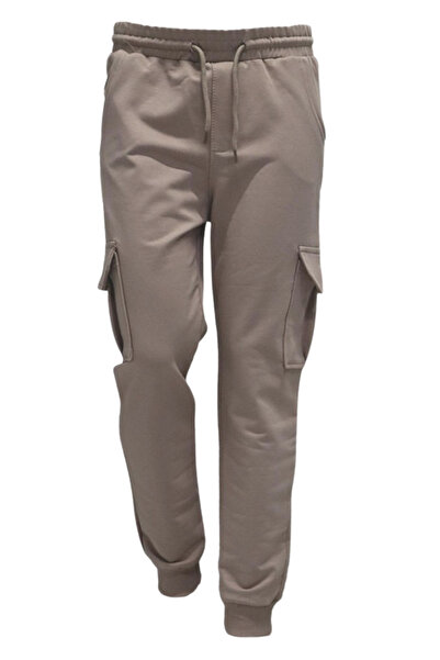 AHENGİM Boys Basic Cargo Pocket Jogger Leg School Sweatpants Ak2322-1