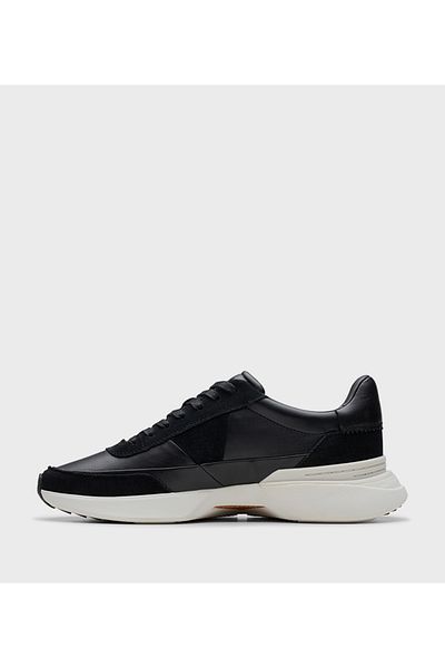 CLARKS حذاء رجالي أسود مصنوع يدويًا