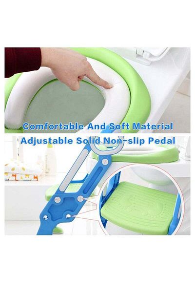 COOYA Potty Training Seat,Easy to Clean &Use,Convenient to use，for kids (Blue&Green)