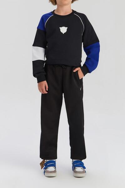 Nebbati Pantaloni de sport negri pentru băiat BG Store