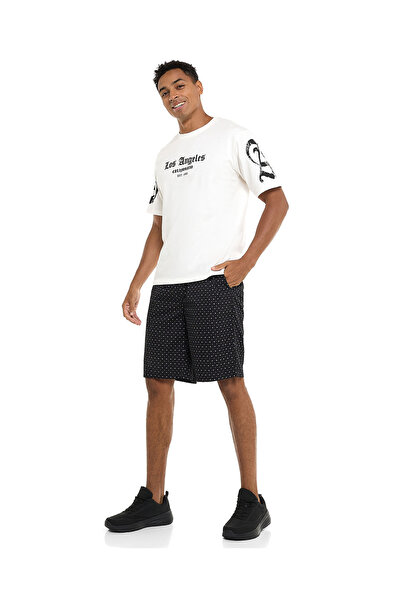 R&B شورت نوم مطبوع مع خصر برباط