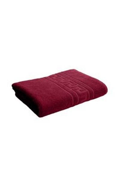Ralex Hand Towel 30x50 cm 100% Cotton, Greek Border 500 GSM, Red