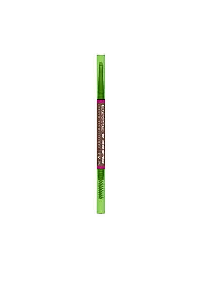 NYX Creion de sprancene 2 in 1 BLADE & SHADE NANO 08 chocolate 1 buc