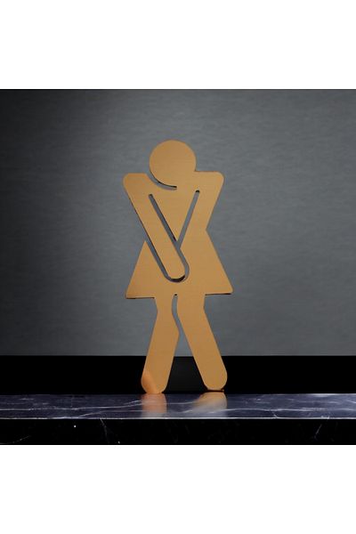 CSD Laser Toilet sign