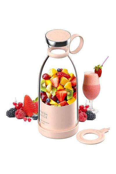 Tradeo 380ml portable blender cup with wireless charging—perfect for fresh juice anywhere, anytime.