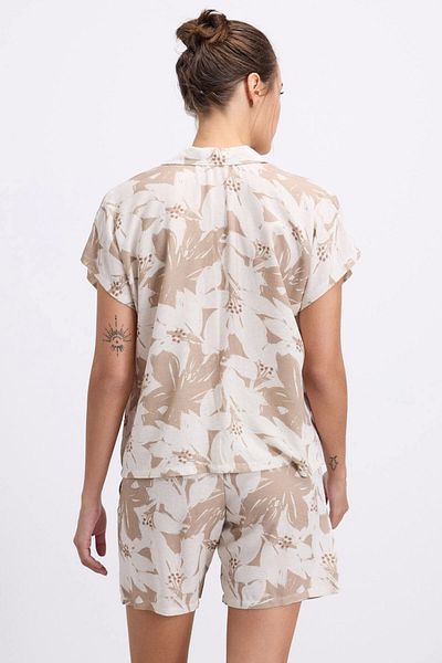 Anıl 11606 Women's Short Sleeve Shirt and Shorts Set