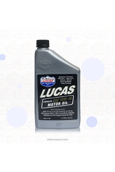LUCAS زيت محرك 10W-40 صناعي ربع جالون 946 مل