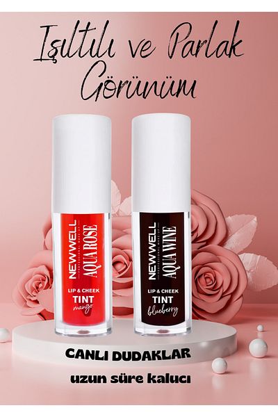New Well Newwel Mango- Blueberry Lip Cheek Tint Advantageous Set