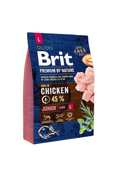 Brit Junior Large, hrana uscata pentru caini, Pui, 3 kg