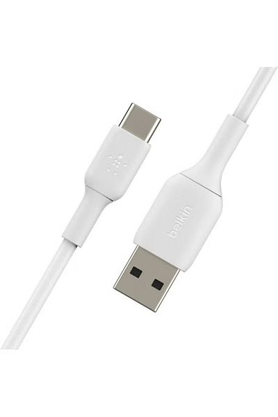 Belkin BoostCharge USB-C to USB-A Charger Cable – 1M Type-C Fast Charging – White