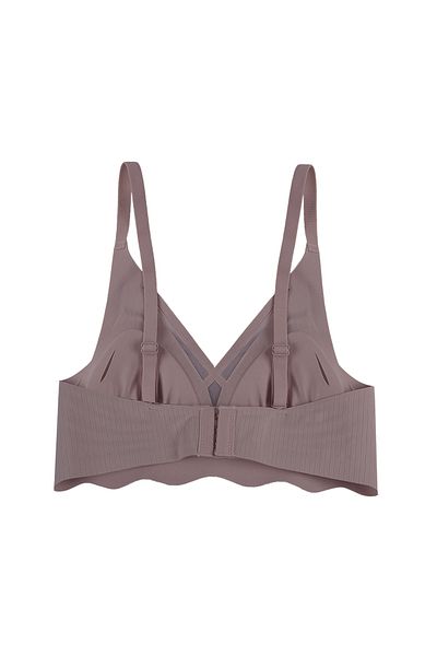 koza iç giyim Laser Seamless Slice Detailed Low-Cut Bra Without Underwire