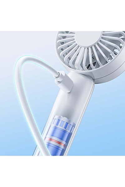 SKYDDAR INNOVATION Mini ventilator portabil, CT-110, 5 viteze, USB-C, compact și ușor, set de autocolante, albastru