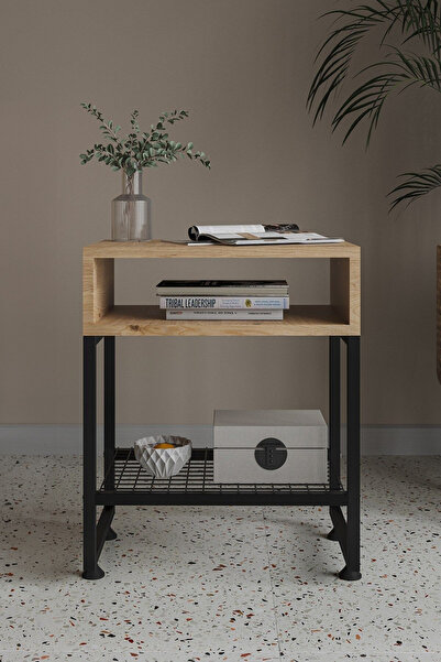 AKSviva Armoni Metal Komodin Yan Sehpa